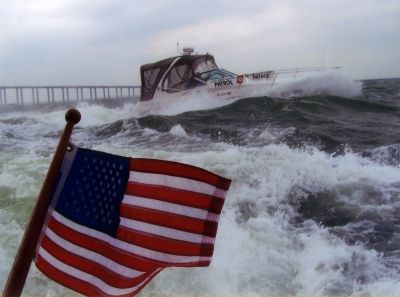 Marine patrol in heavy weather